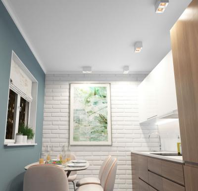 Фото Накладной точечный светильник Denkirs Rodvig DK3085-WH+BR