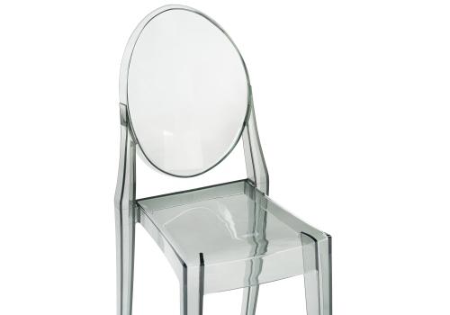 Фото Пластиковый стул Woodville Victoria clear gray
