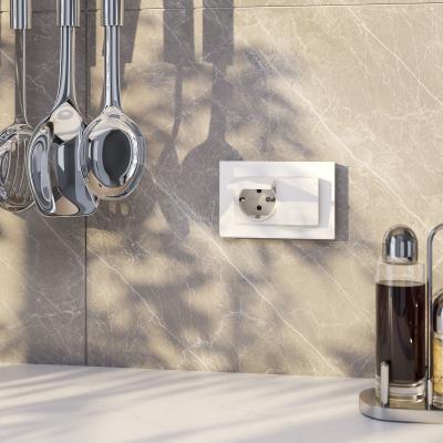 Фото Розетка двойная влагозащищенная с защитными крышками и шторками Werkel W1172201 белый