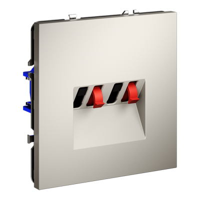 Фото Розетка акустическая Voltum S70 4-местная, кашемир, VLS060303