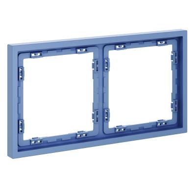 Фото Рамка пластиковая на 2 поста Voltum S70 VLS100215, деним