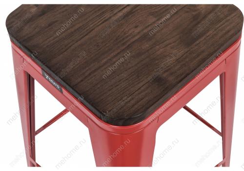 Фото Барный стул Woodville Tolix Bar wood CColl T-2103B-26 red / brown walnut
