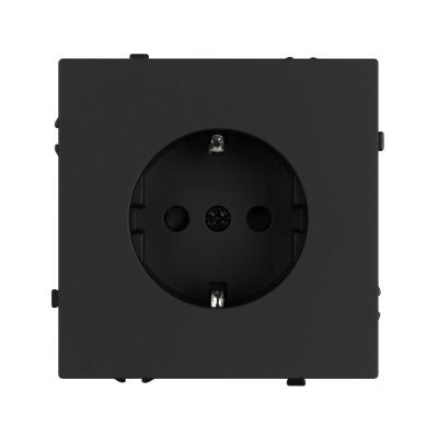 Фото Розетка с заземлением Arlight Nobe 054277 черный