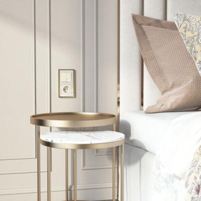 Фото Перекрестный выключатель двухклавишный Werkel W1123043 айвори акрил