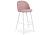 Барный стул Woodville Сондре пыльно-розовый / белый