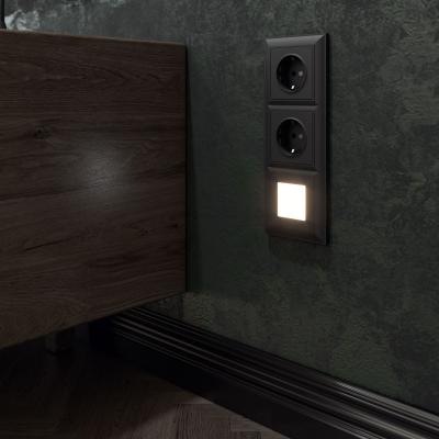 Фото Рамка из поликарбоната на 3 поста Werkel Fiore W0032208 черный матовый