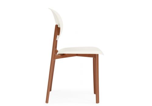 Фото Пластиковый стул Woodville Mokka brown / milky