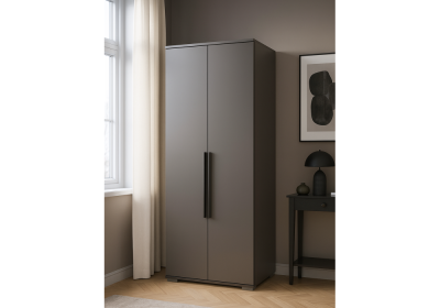 Фото Шкаф двухстворчатый Woodville Филеста графит