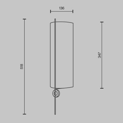 Фото Настенный светильник Maytoni Glamping MOD437WL-02BG1