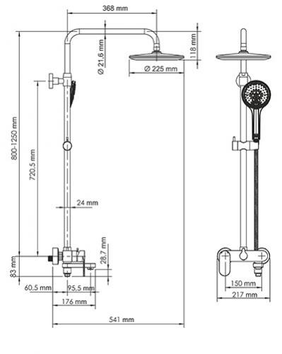 Фото WasserKraft A18501 душевая система
