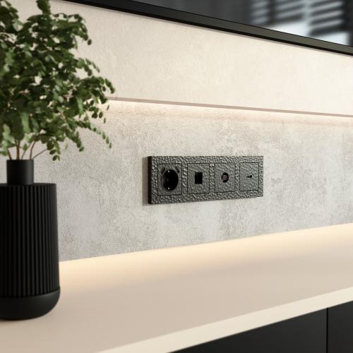 Фото ТВ-розетка оконечная Werkel Hammar W1283008 черный