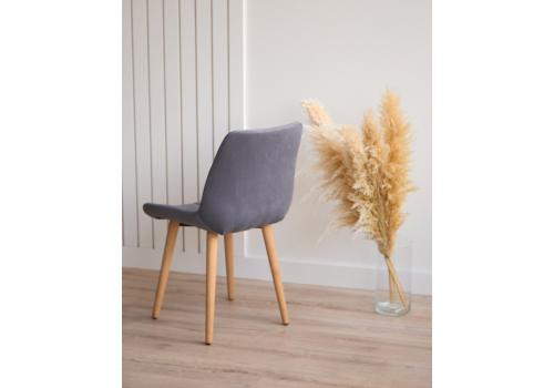 Фото Стул деревянный Notta Челси темно-серый / светлое дерево