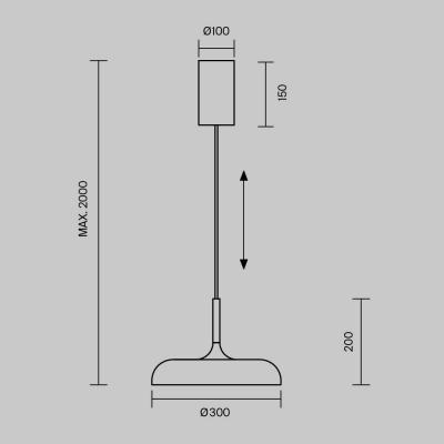Фото Подвесной светильник Maytoni Gerhard MOD189PL-L30W3K
