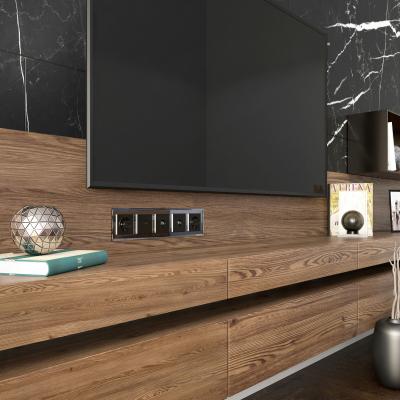 Фото Рамка из стекла на 5 постов Werkel Diamant W0051208 черный