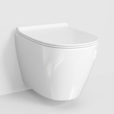 Фото Унитаз подвесной безободковый WasserKraft Berkel H002.E034