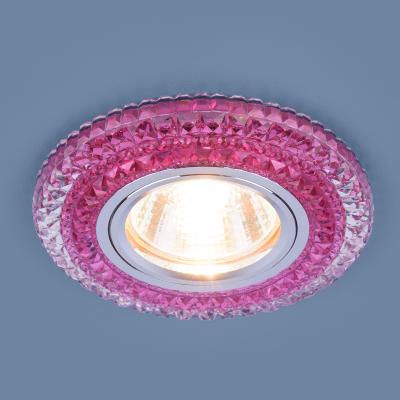 Фото Elektrostandard 2193 встраиваемый точечный светильник прозрачный/розовый