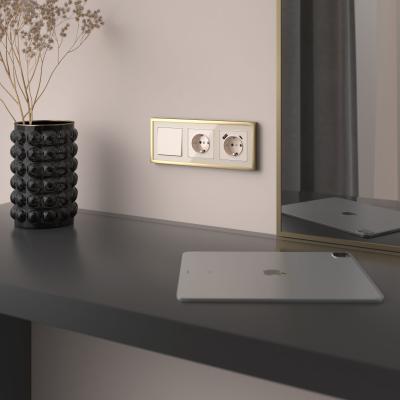 Фото Клавиша для выключателя перекрестного Werkel W1119043 айвори акрил