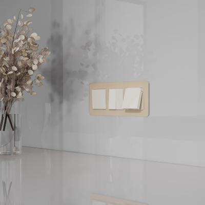 Фото Розетка влагозащищенная с защитной крышкой N Werkel W1171203 слоновая кость