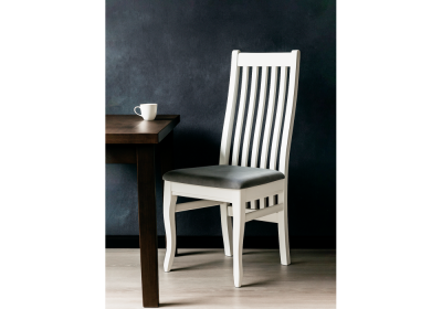 Фото Стул деревянный Woodville Арлет белый / tenerife stone