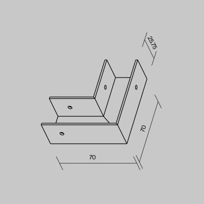 Фото Коннектор угловой для уличного профиля Maytoni Elasity IP O-TR001-AC90-W