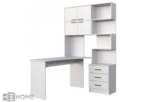 Фото Компьютерный стол Woodville Эльброни левый белый