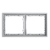 Рамка пластиковая на 2 поста Voltum S70 VLS100216, серый
