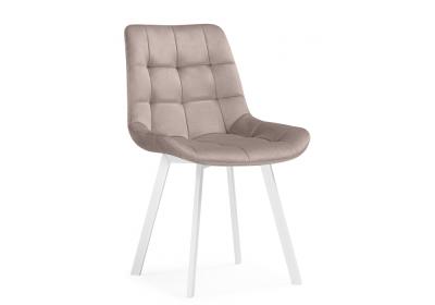 Фото Стул на металлокаркасе Notta Челси 360 латте / белый