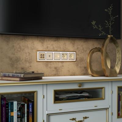 Фото ТВ-розетка оконечная Werkel W1183011 шампань