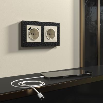 Фото Розетка USB тип A+C Werkel W1171703 слоновая кость