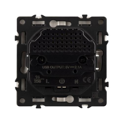 Фото Розетка с USB Type A+A Arlight Nobe 054288 белый