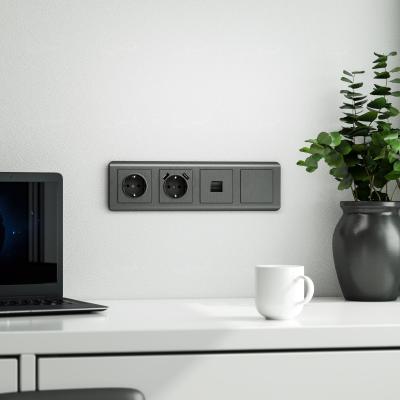 Фото Заглушка Werkel W1159204 графит рифленый