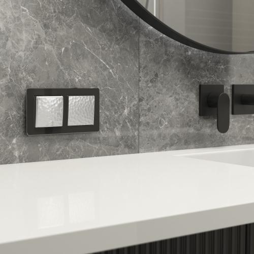 Фото Клавиша для выключателя перекрестного Werkel Hammer W1219006 серебряный