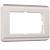 Рамка из поликарбоната для двойной розетки Werkel Stream W0082113 перламутровый