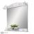 Фото Зеркало в ванную Sanflor Адель 82 белый/серебро