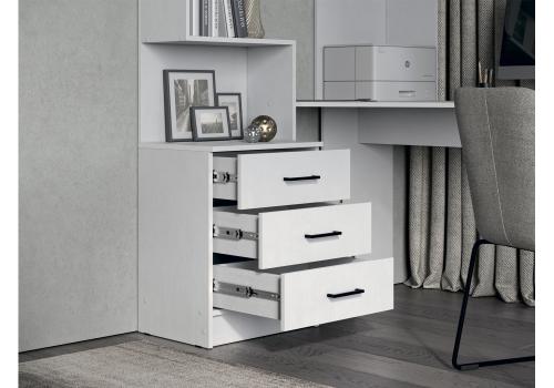 Фото Компьютерный стол Woodville Эльброни правый белый