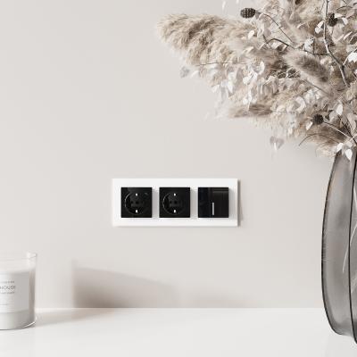 Фото Розетка с USB тип A+C Werkel W1171748 черный акрил