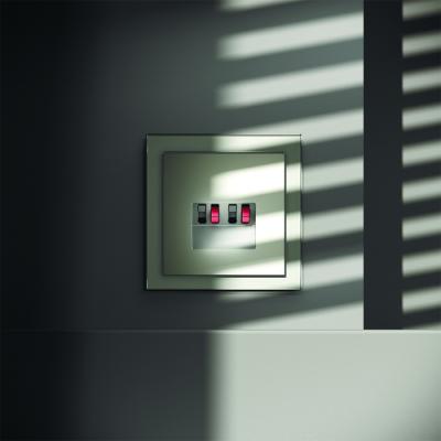 Фото Розетка акустическая Voltum S70 4-местная, сталь, VLS060305