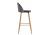 Фото Барный стул Woodville Dodo 1 dark grey with edging / wood