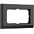 Рамка из поликарбоната для двойной розетки Werkel Stark W0081808 черный