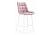 Барный стул Woodville Алст розовый / белый