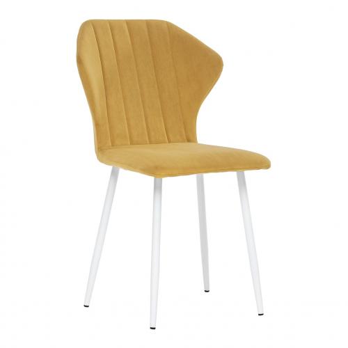 Стул Leset Гувер ULTRA MUSTARD white
