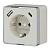 Розетка с заземлением, шторками и USB тип A+C Werkel Gallant W5071703 слоновая кость