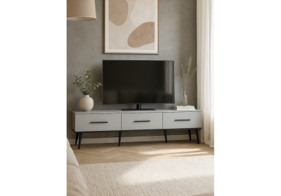 Фото ТВ-тумба Woodville Орсиэль шиншилла серая