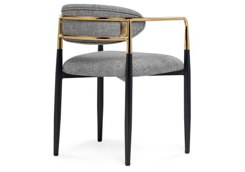 Фото Стул на металлокаркасе Woodville Lord gray / black / gold