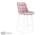 Фото Барный стул Woodville Алст розовый / белый