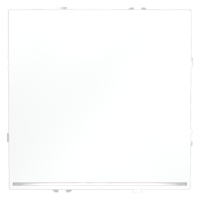 Фото Проходной переключатель одноклавишный с подсветкой Voltum S70, белый матовый, VLS010402