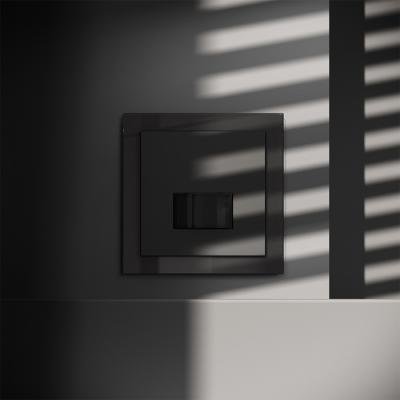 Фото Датчик движения встраиваемый Voltum S70, черный матовый, VLS070508