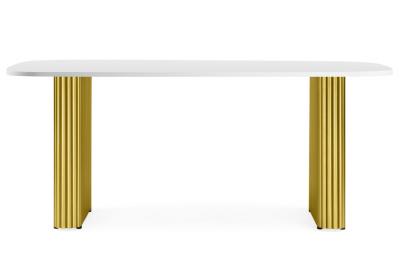 Фото Стол деревянный Notta Бавария B 160 х 90 белая пленка шагрень / золото