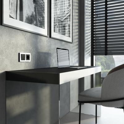 Фото Выключатель жалюзи Werkel W1124508 черный матовый