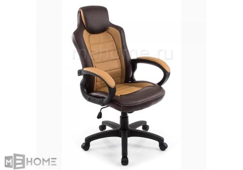 Фото Компьютерное кресло Woodville Kadis коричневое / бежевое
